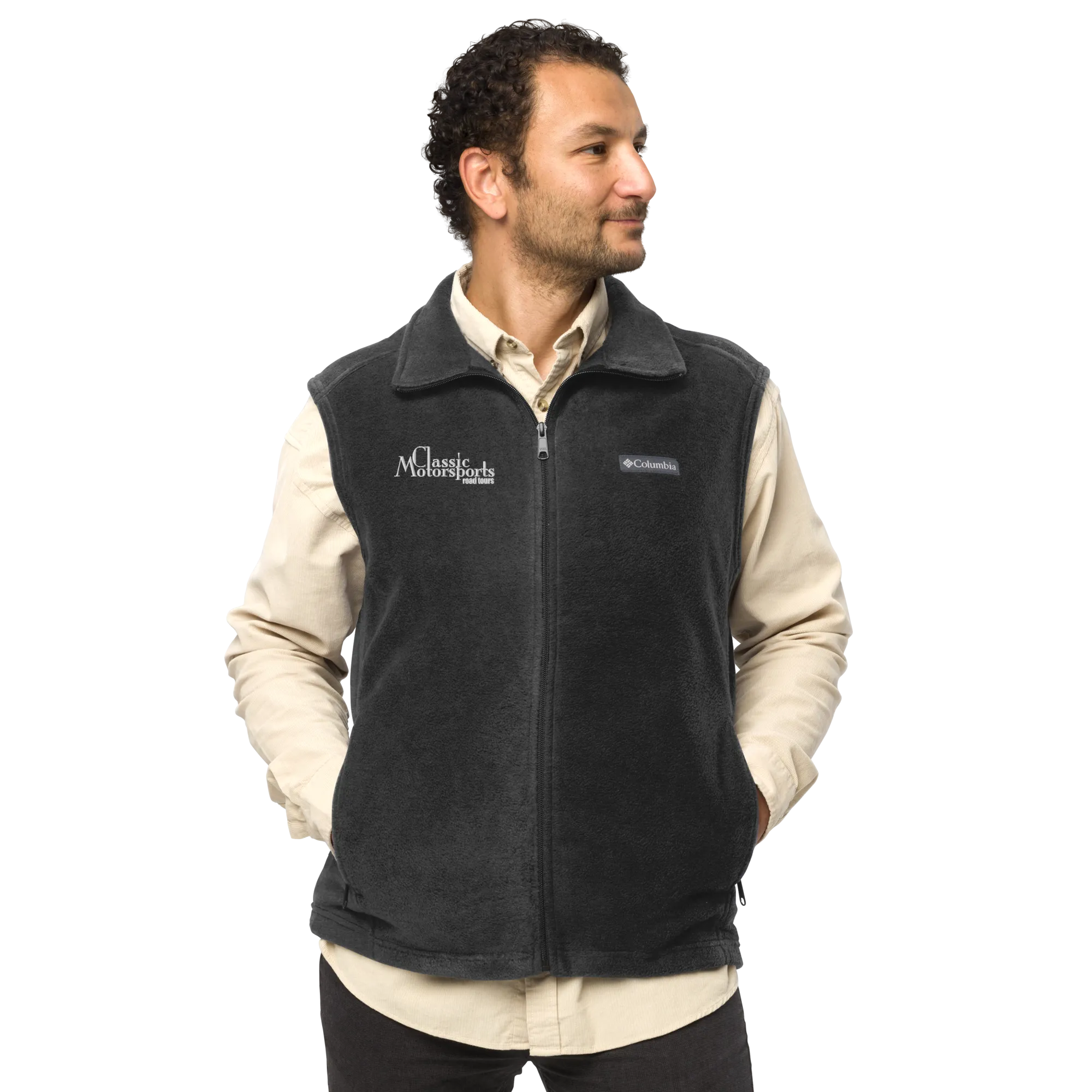 Classic Motorsports Road Tours Men’s Embroidered Columbia Fleece Vest