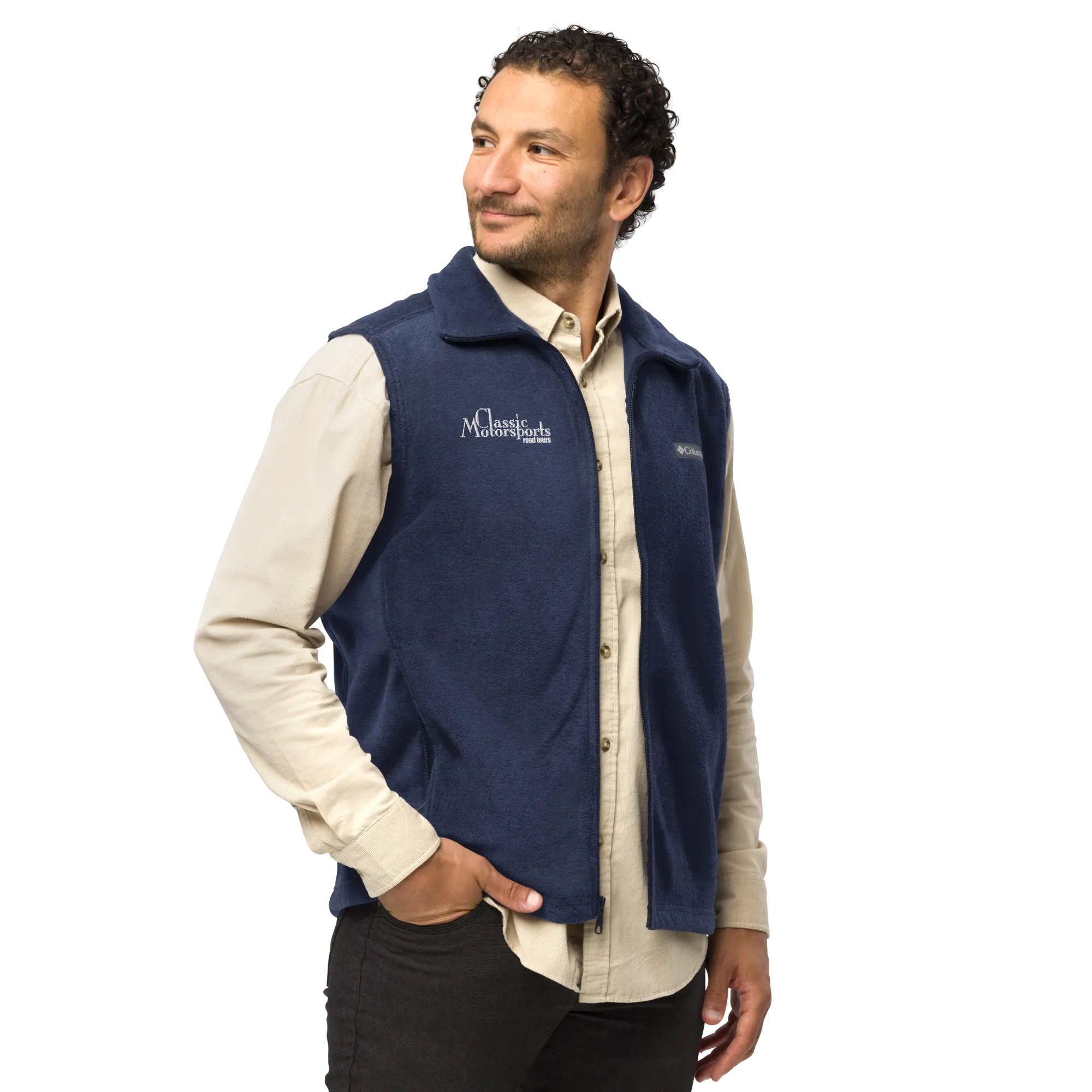 Classic Motorsports Road Tours Men’s Embroidered Columbia Fleece Vest