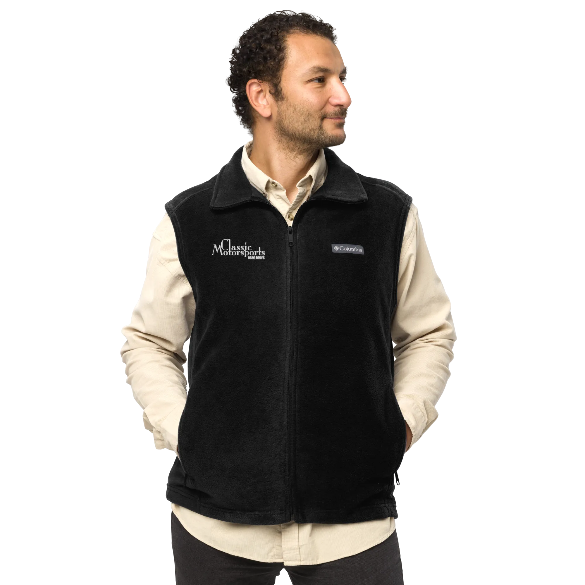 Classic Motorsports Road Tours Men’s Embroidered Columbia Fleece Vest