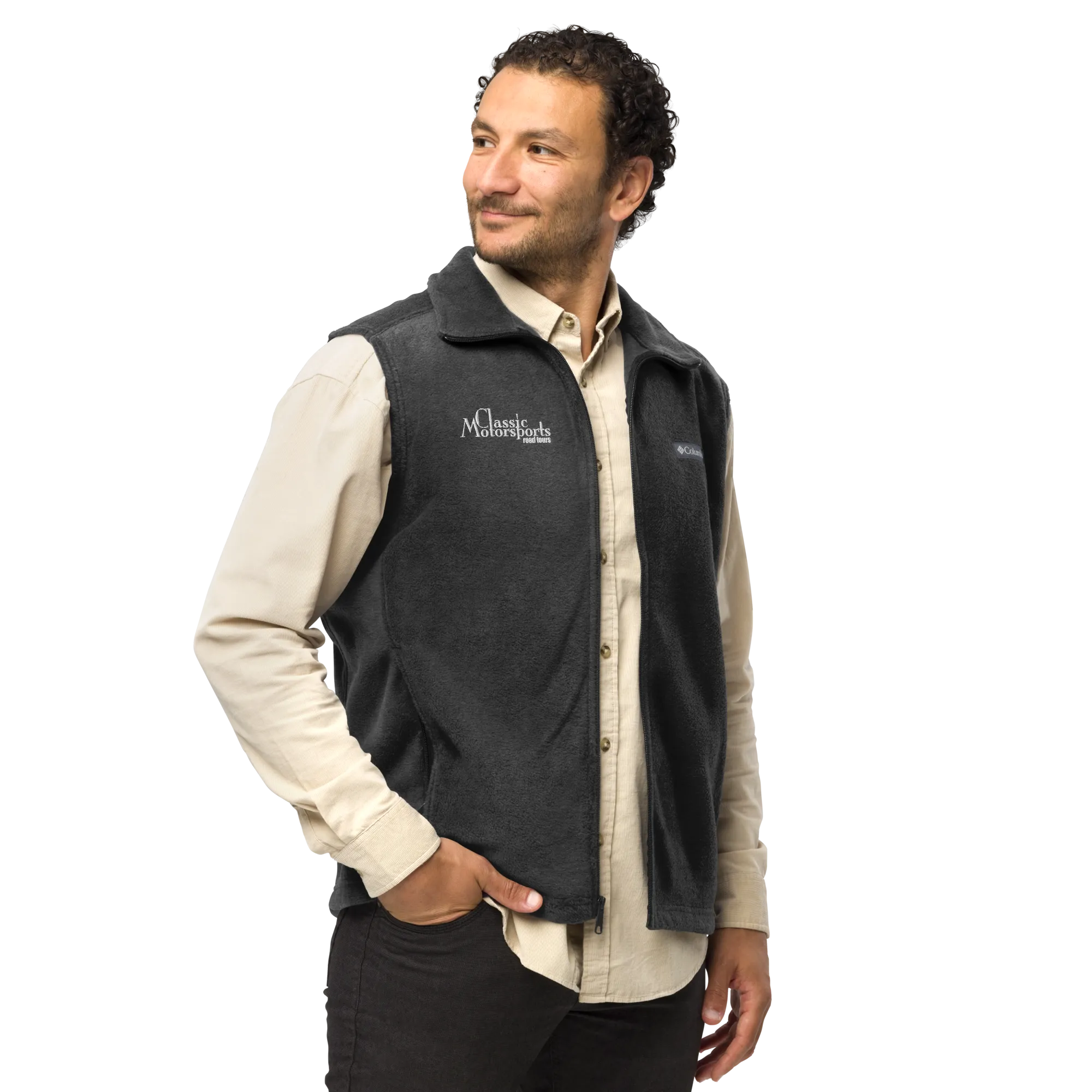 Classic Motorsports Road Tours Men’s Embroidered Columbia Fleece Vest