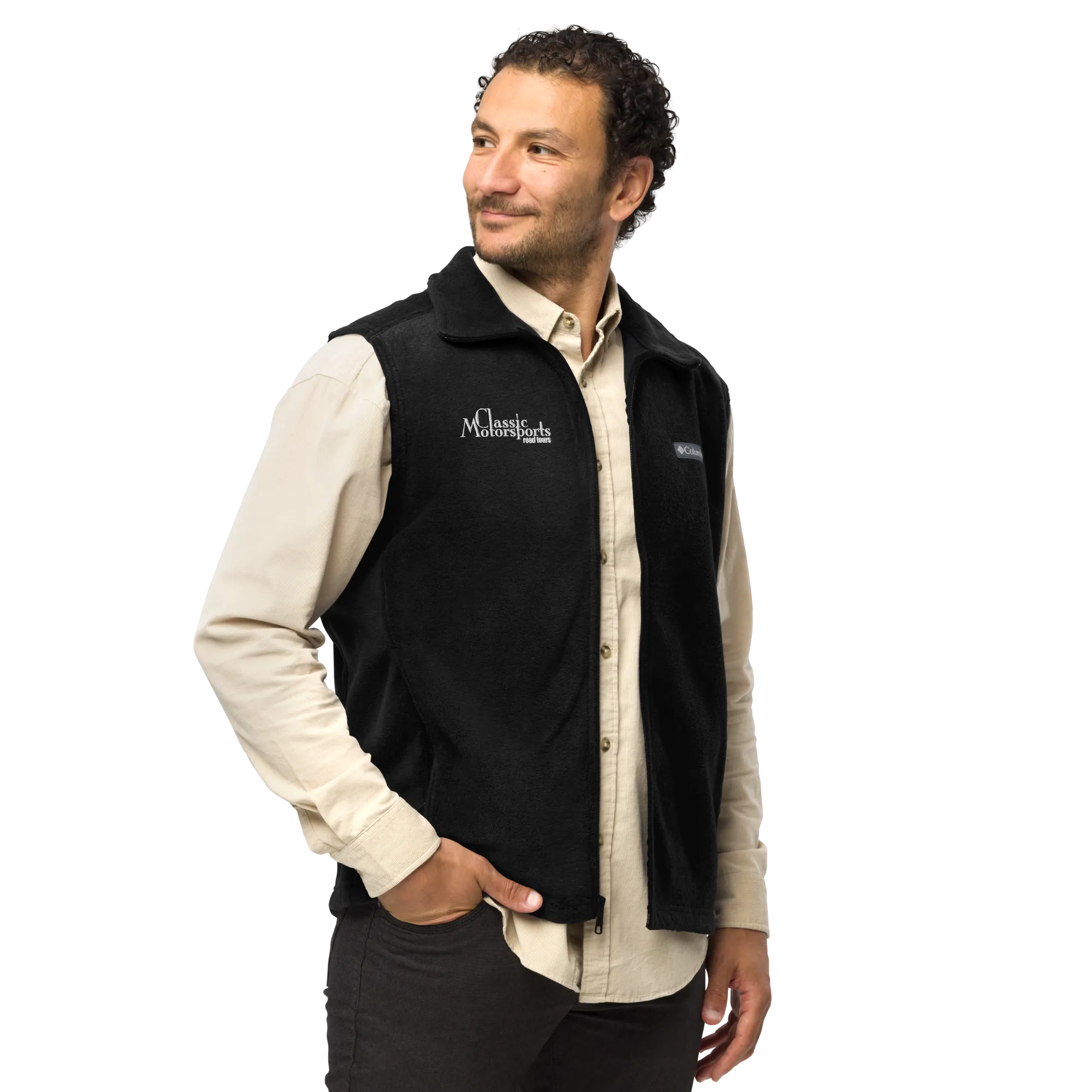 Classic Motorsports Road Tours Men’s Embroidered Columbia Fleece Vest
