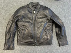 Classic Racer Black Cowhide Leather Small Top Quality Leather