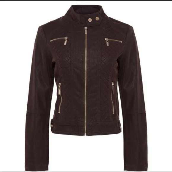 🔥💥CLEARANCE SALE⚡️🌟Quilted Micro-Suede Biker Jacket