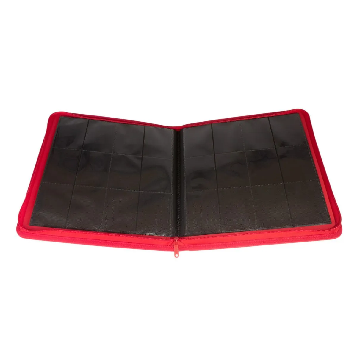 Collector's Series 12 Pocket Zip Trading Card Binder - RED