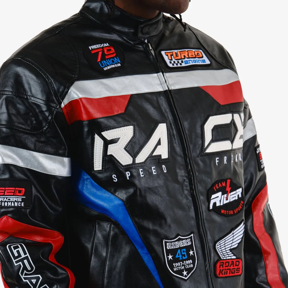 Copper Rivet - Black Race  Moto PU Jacket