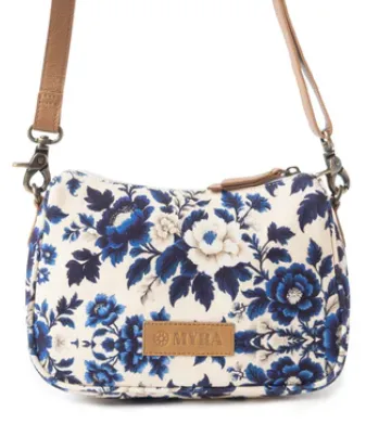 Cottage Rose Blue Bag