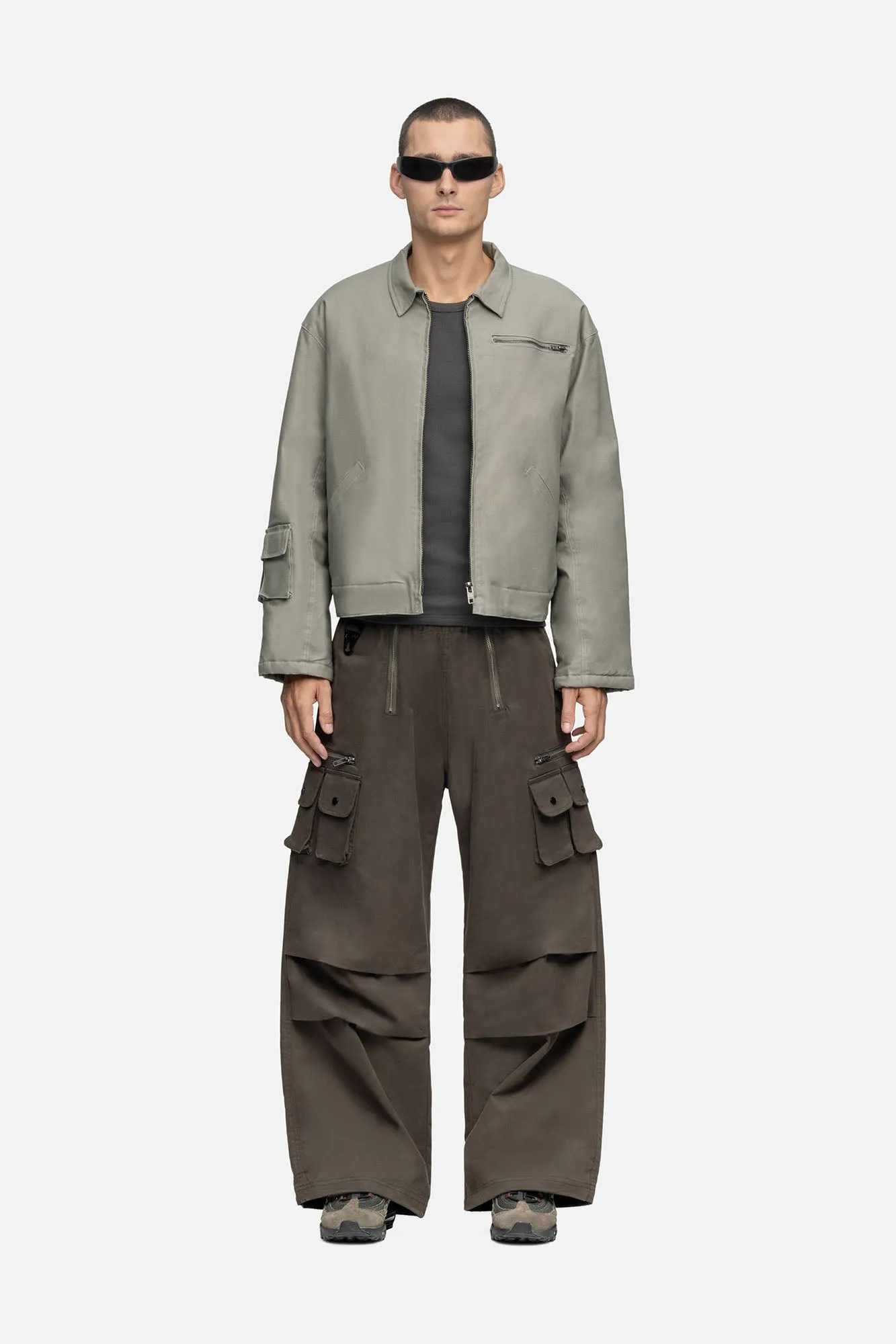 COTTON CANVAS JACKET THYME
