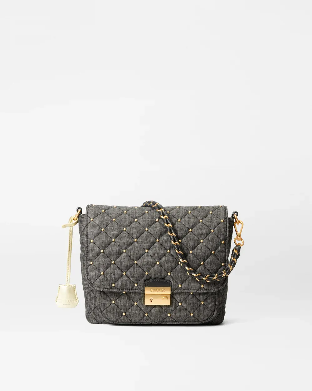 Crosby Lock Medium Crossbody | True Charcoal Denim