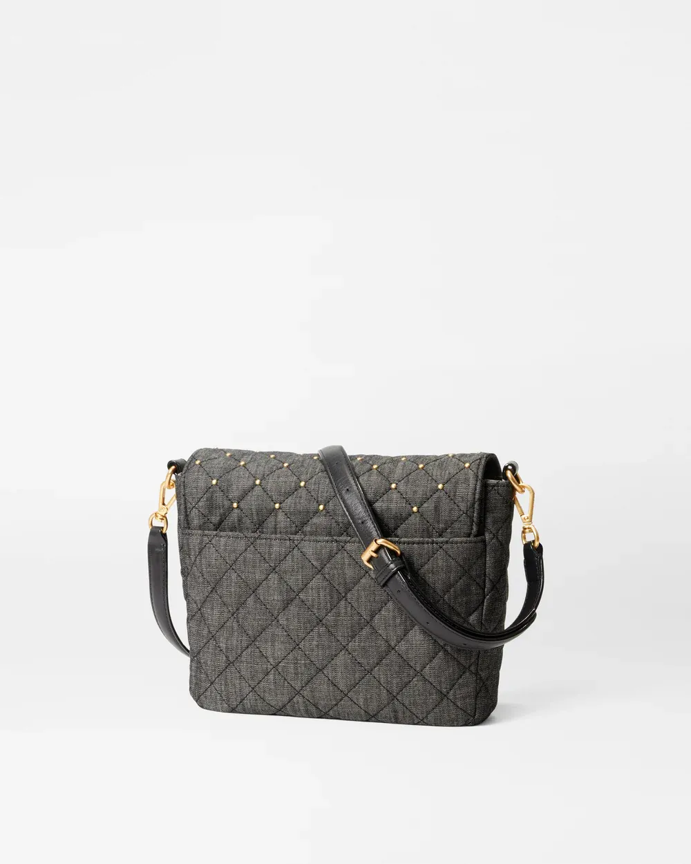 Crosby Lock Medium Crossbody | True Charcoal Denim