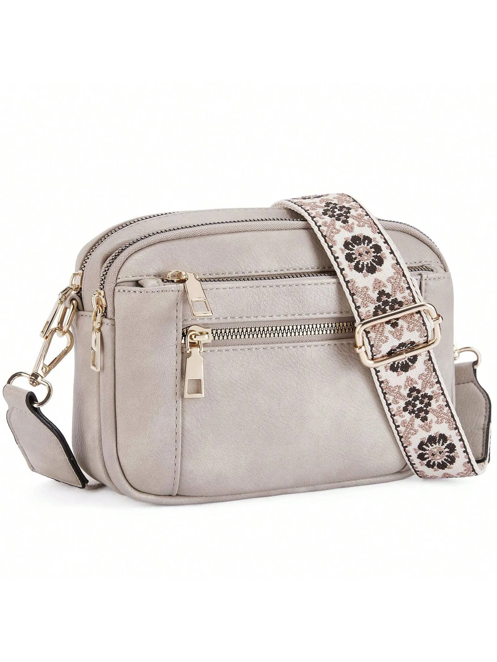 Crossbody Purse For Women Small Crossbody Bags Trendy Vegan Leather With Adjustable Shoulder Strap