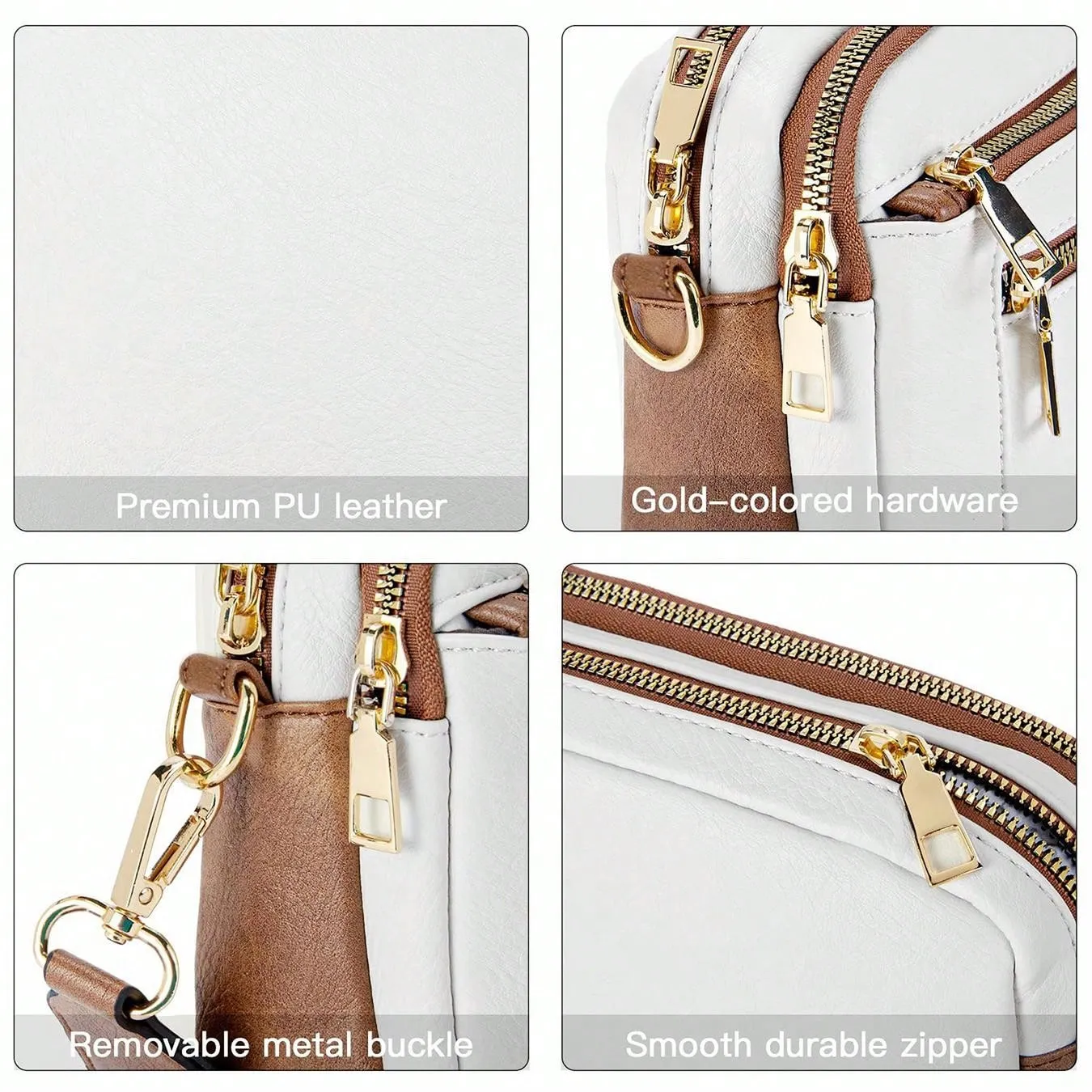 Crossbody Purse For Women Small Crossbody Bags Trendy Vegan Leather With Adjustable Shoulder Strap
