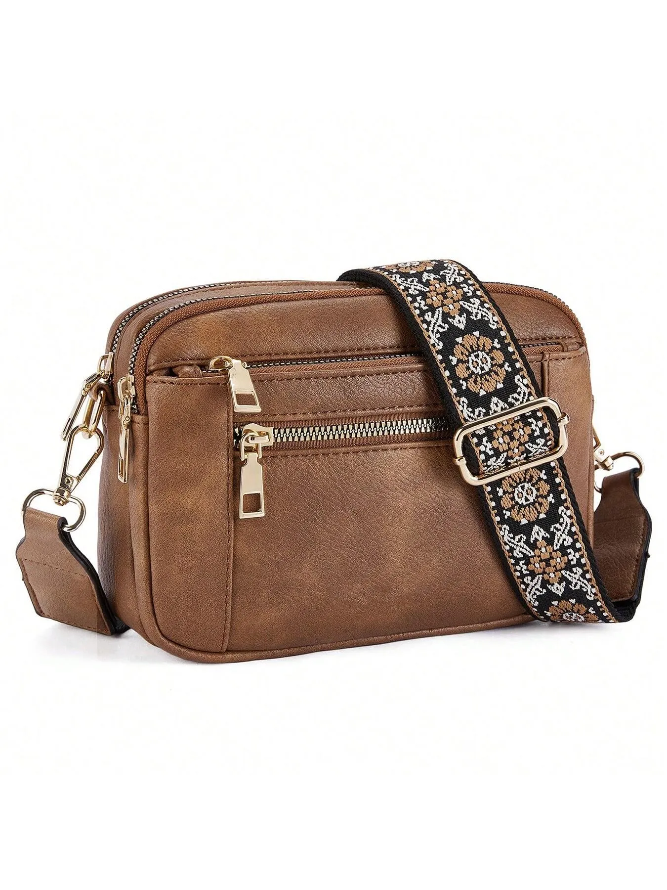 Crossbody Purse For Women Small Crossbody Bags Trendy Vegan Leather With Adjustable Shoulder Strap