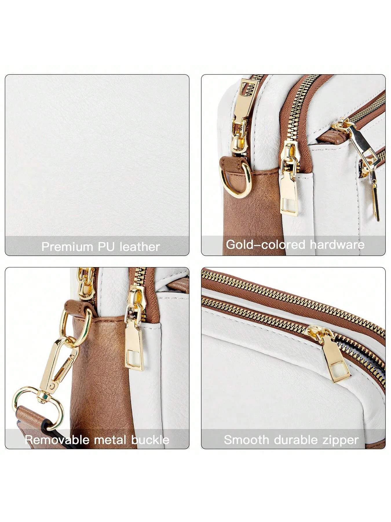 Crossbody Purse For Women Small Crossbody Bags Trendy Vegan Leather With Adjustable Shoulder Strap