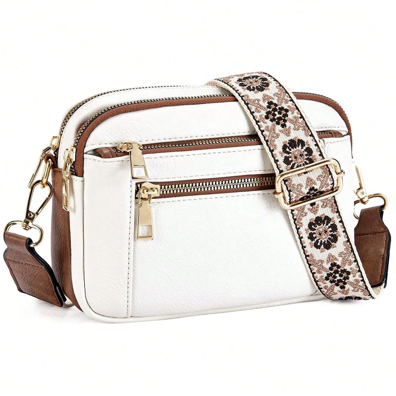 Crossbody Purse For Women Small Crossbody Bags Trendy Vegan Leather With Adjustable Shoulder Strap