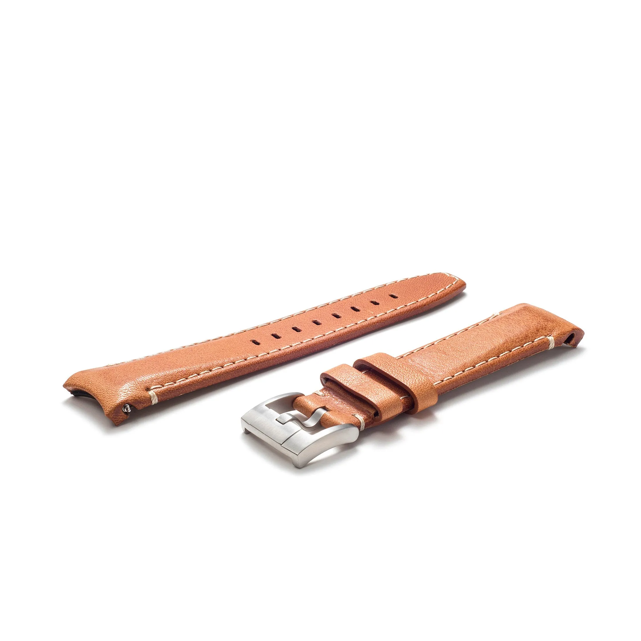 Curved End Leather Strap for Rolex GMT Master I & II with Tang Buckle