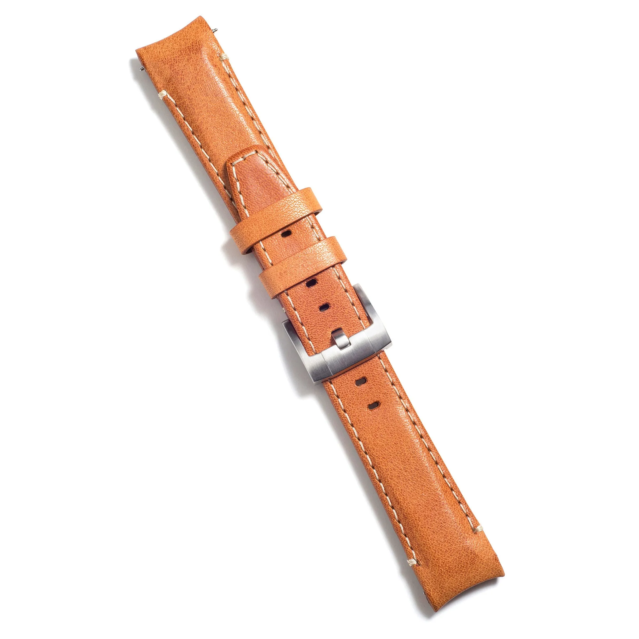 Curved End Leather Strap for Rolex GMT Master I & II with Tang Buckle