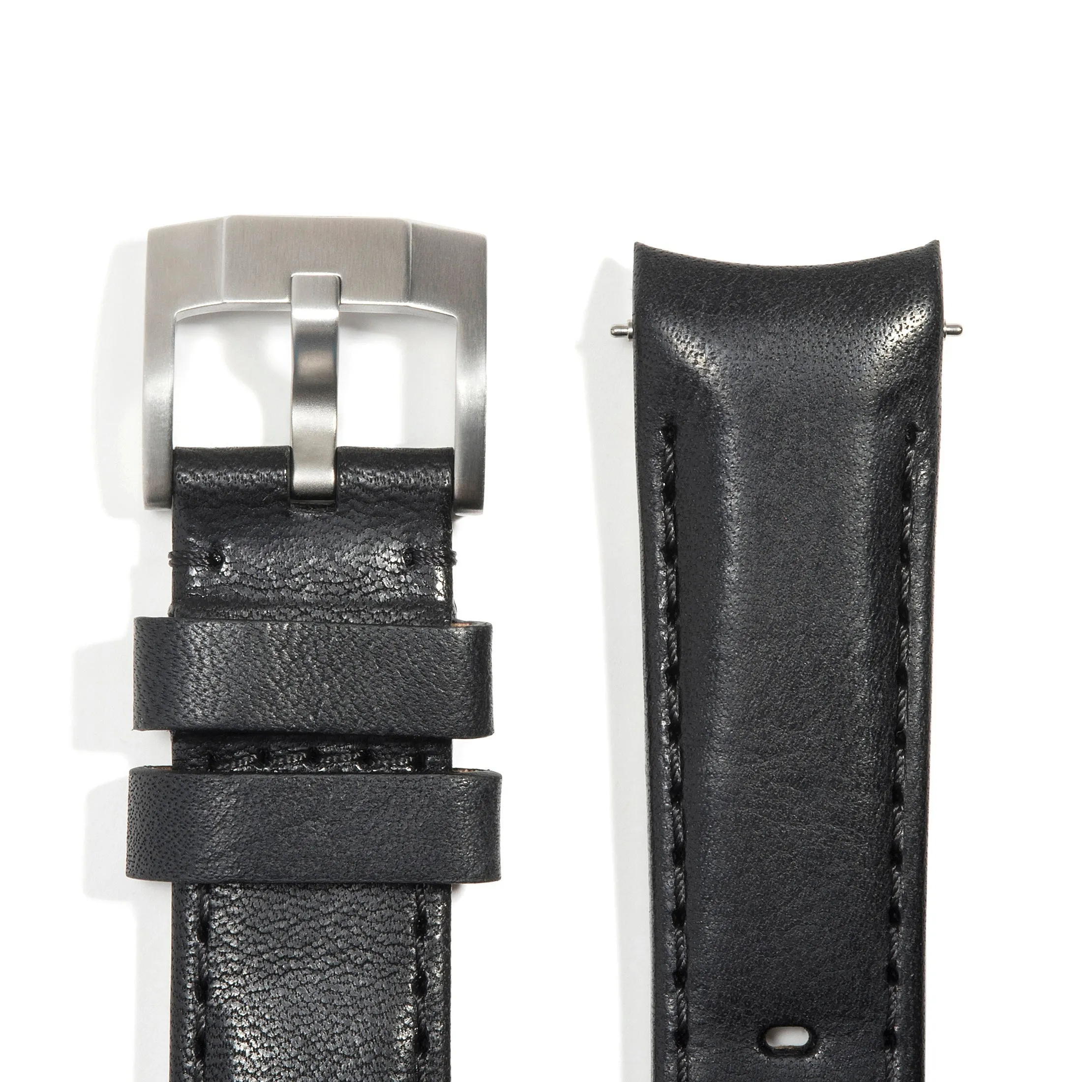 Curved End Leather Strap for Rolex GMT Master I & II with Tang Buckle