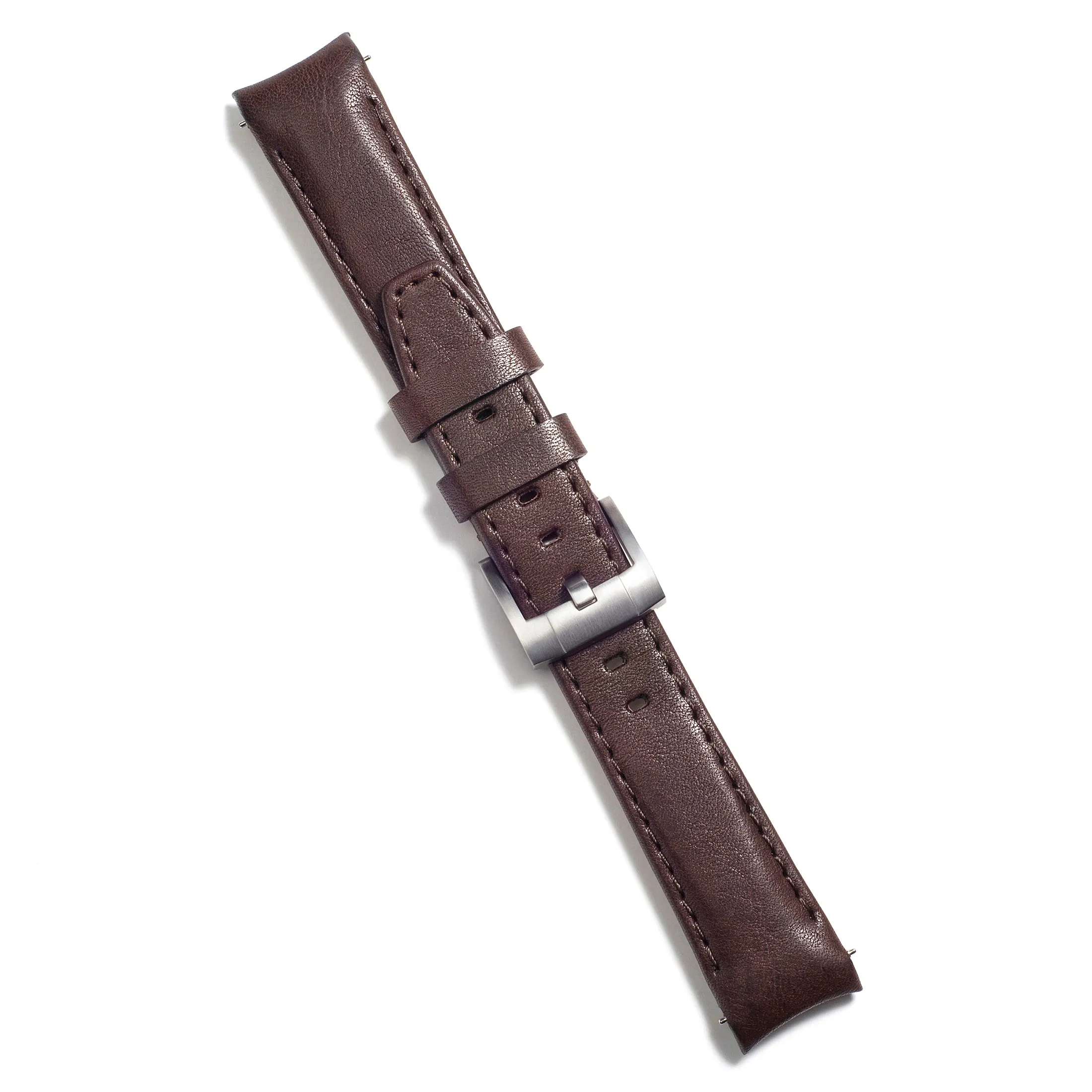 Curved End Leather Strap for Rolex Sub Ceramic No-Date with Tang Buckle