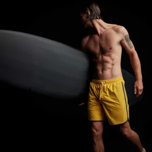 Curved Hem Boardshort - Crocus/Carbon