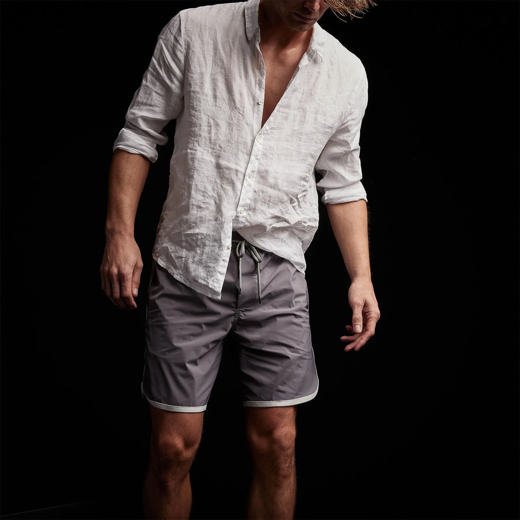 Curved Hem Boardshort - Dusk/Shell