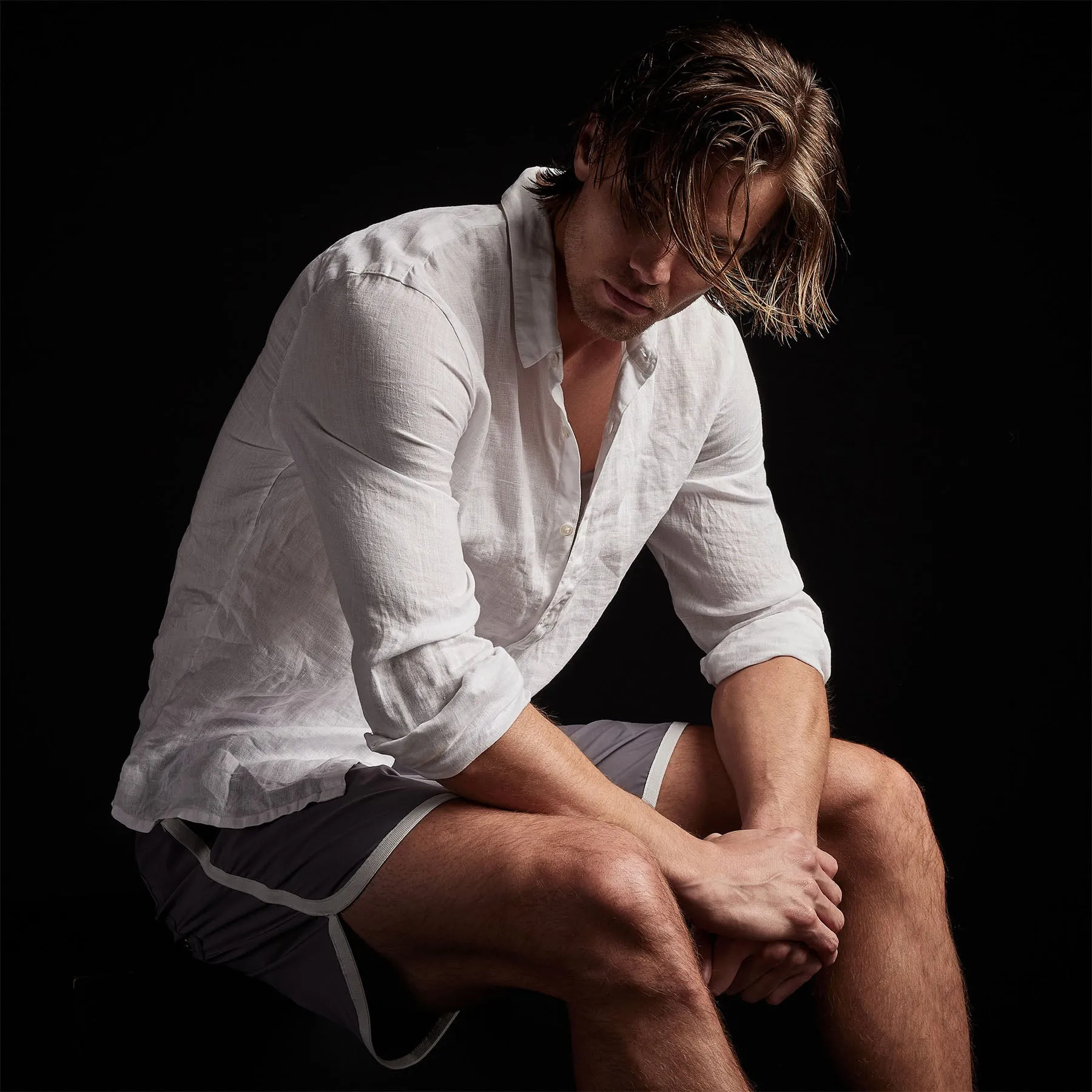 Curved Hem Boardshort - Dusk/Shell