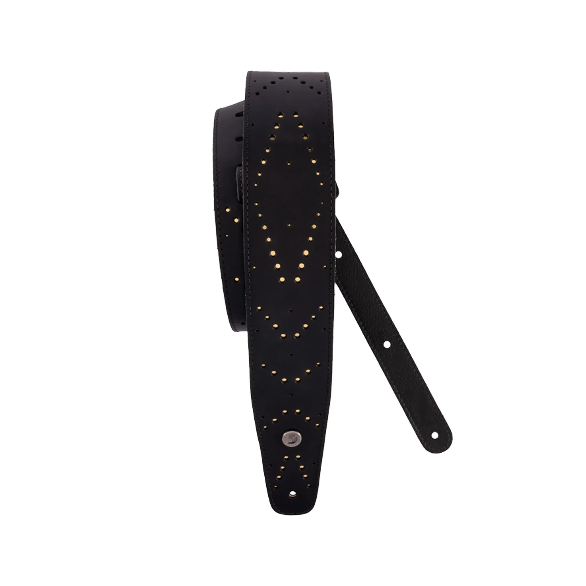 D'Addario 25LH00 2.5-Inch Vented Leather Guitar Strap, Star Dust