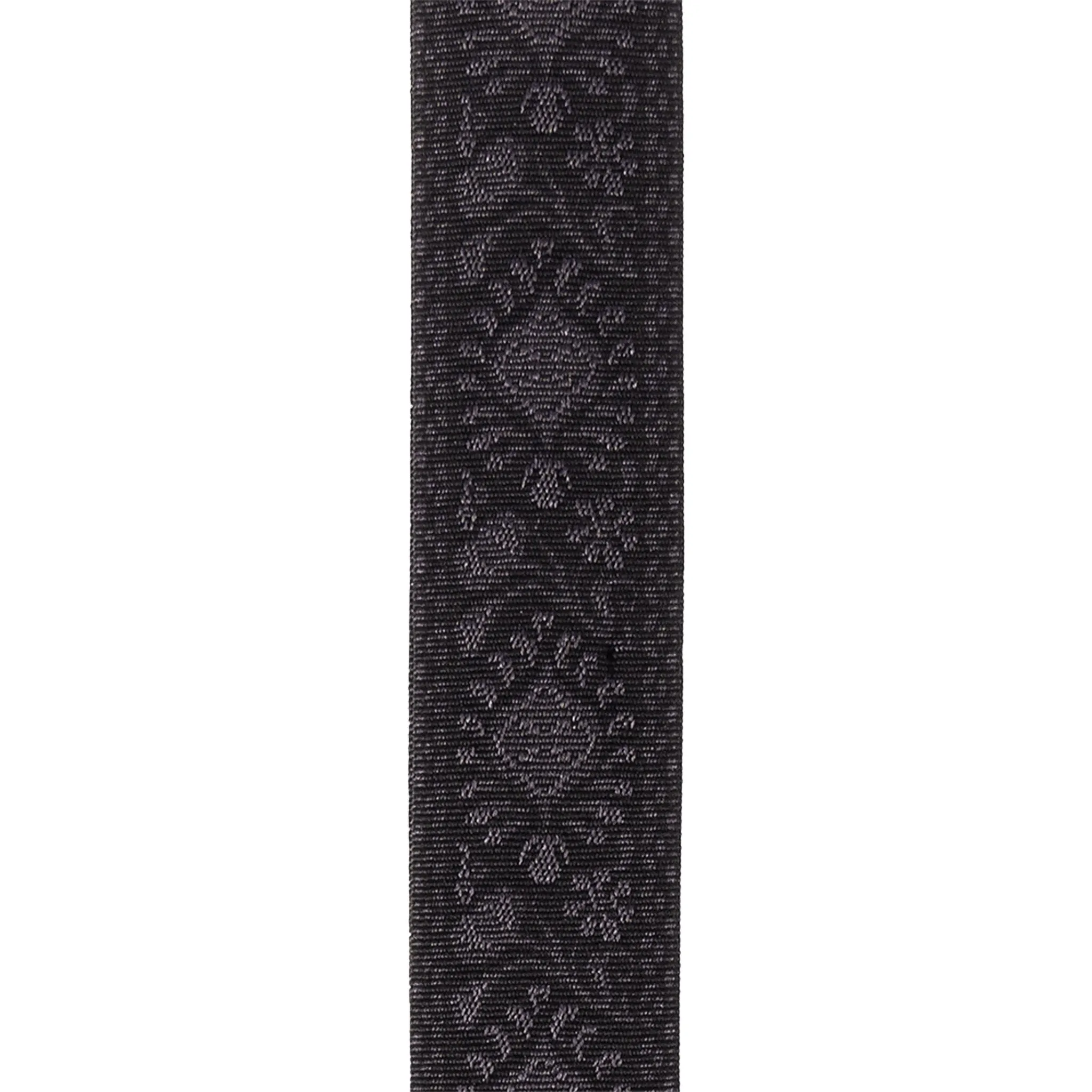 D'Addario 50TB01-RL 50mm Woven Guitar Strap w/Pad Lock, Monterey Tubular Black