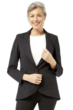 Dalton Jacket - Grey Diamond - Print Knit: FINAL SALE