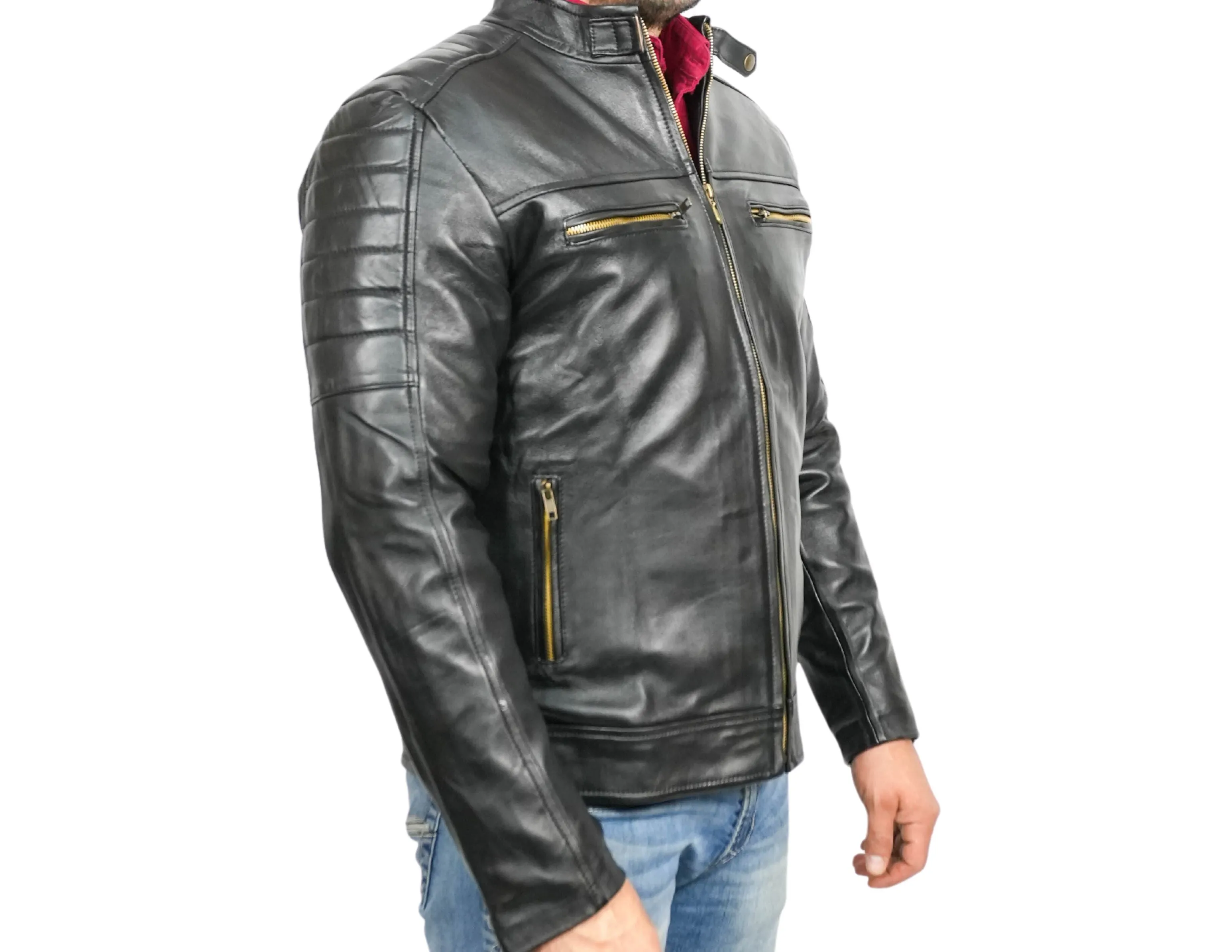 Dante Black Leather Jacket