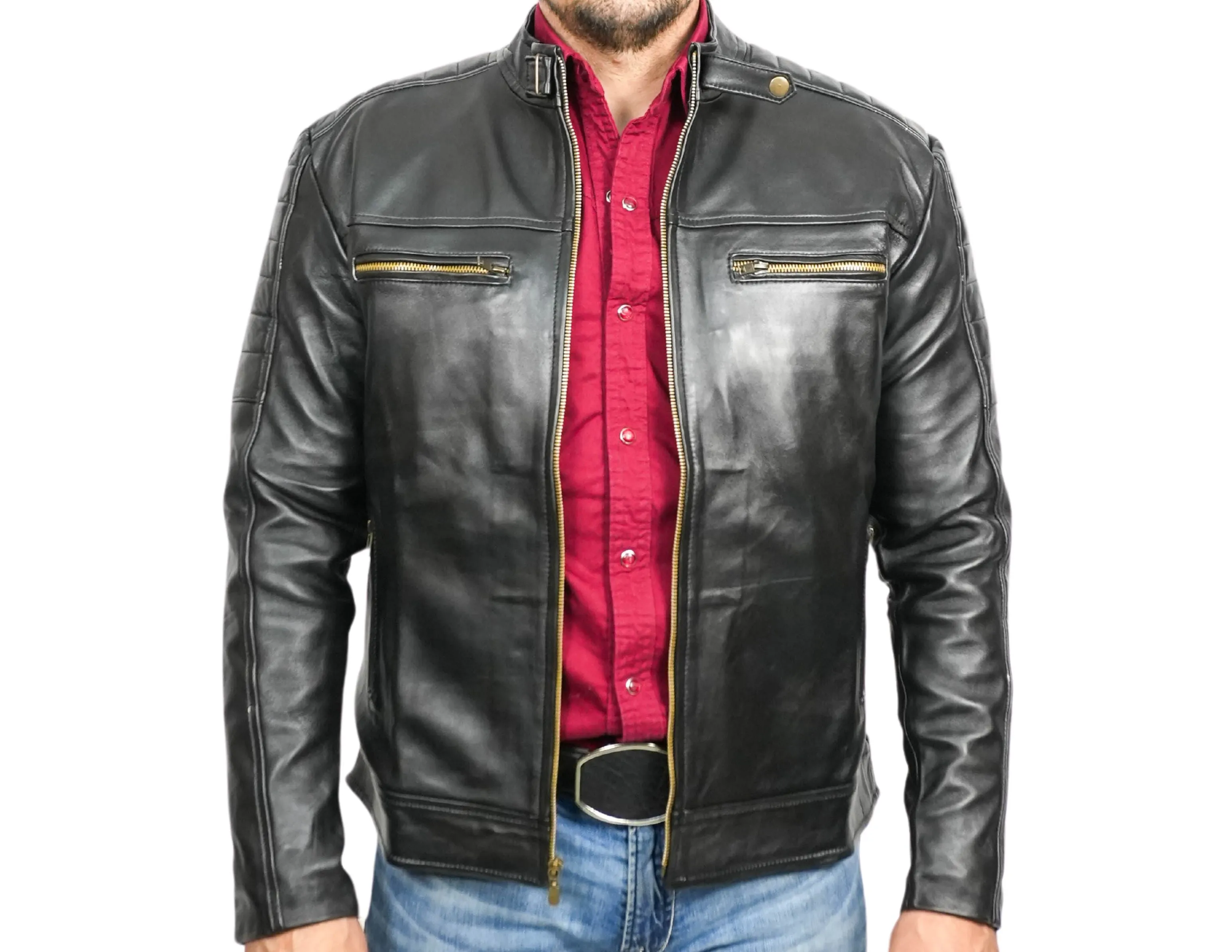 Dante Black Leather Jacket