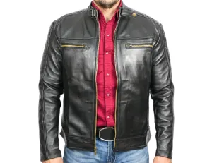 Dante Black Leather Jacket