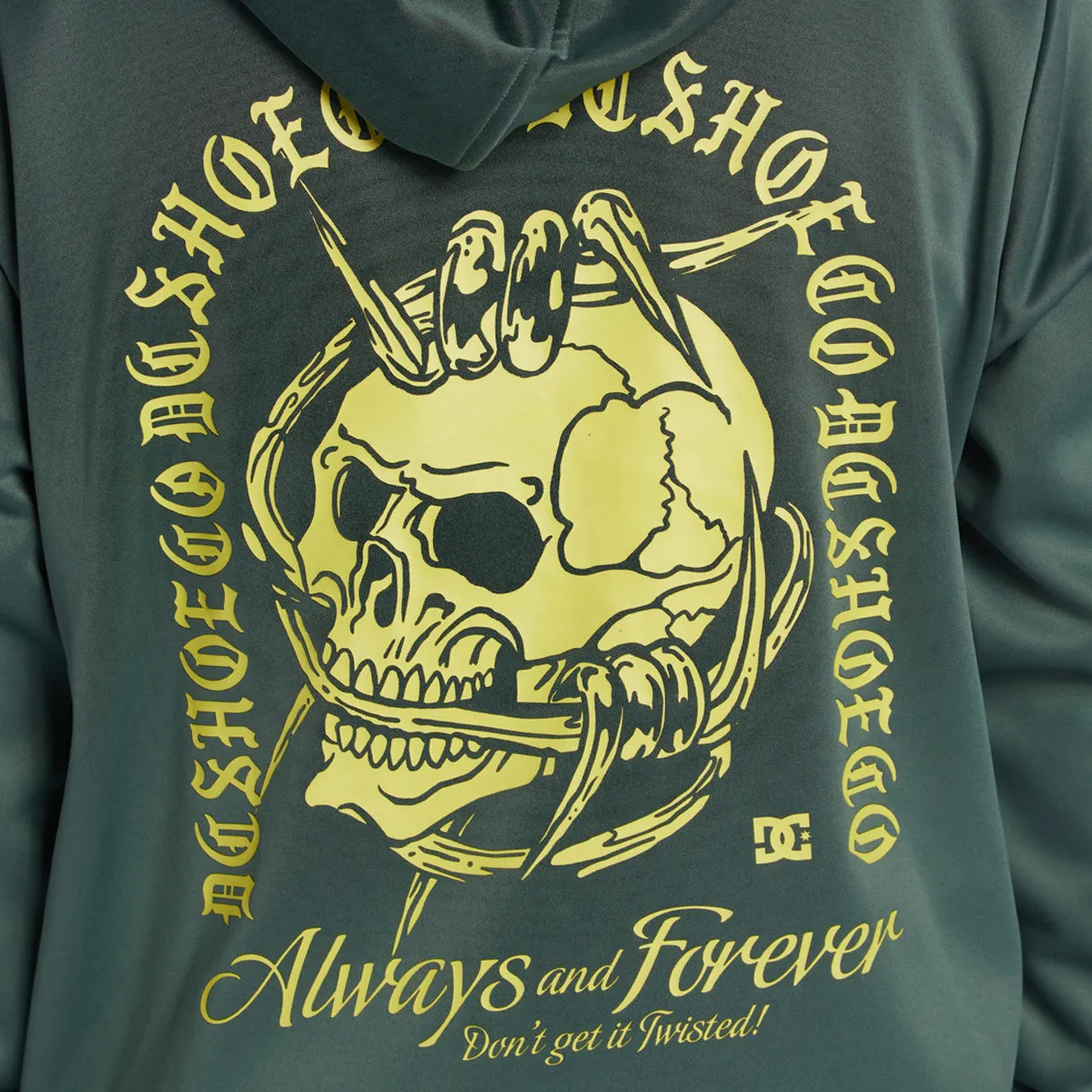 DC Twisted Snow Pullover Hood Dark Forest