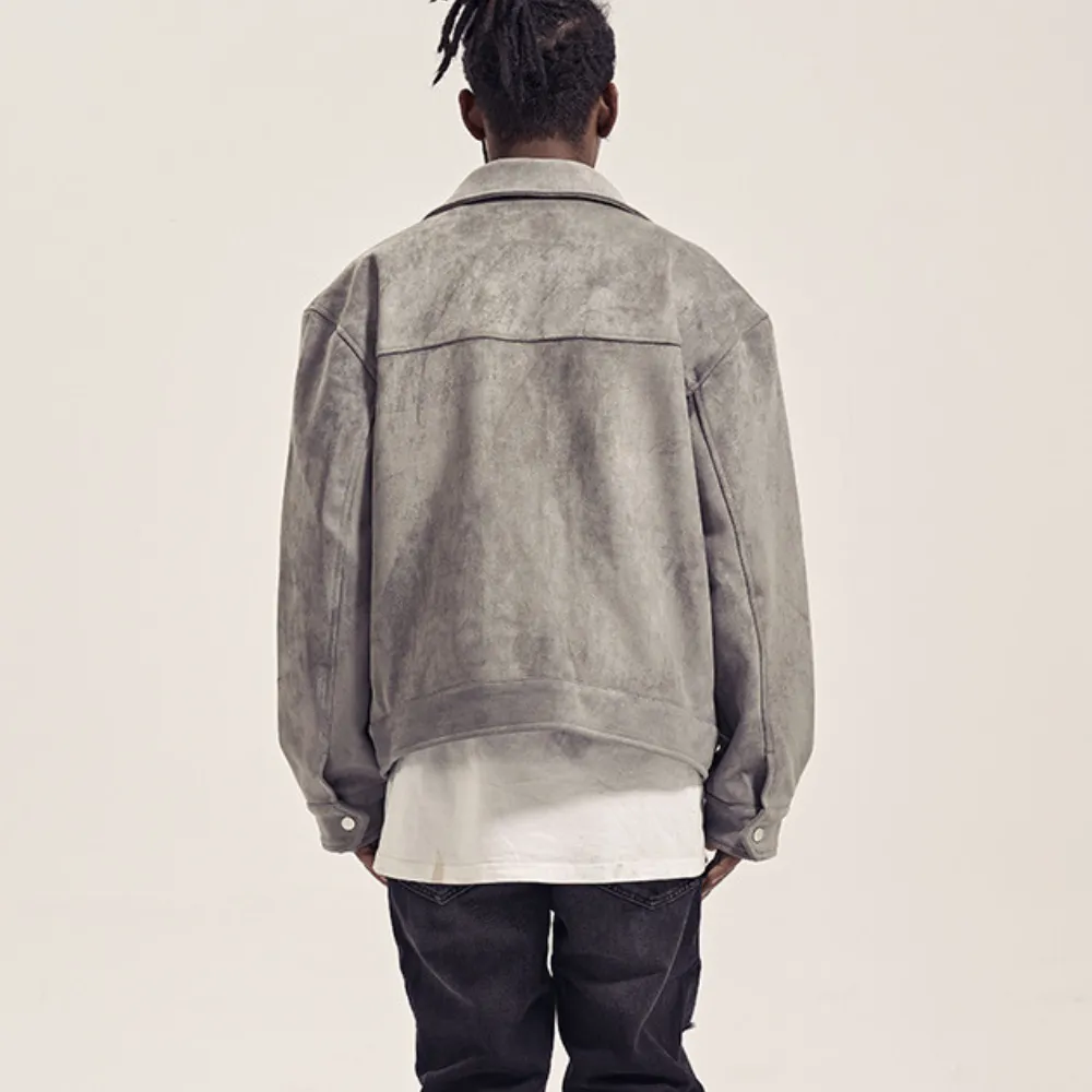 Deerskin Velvet Thickened Zipper Jacket