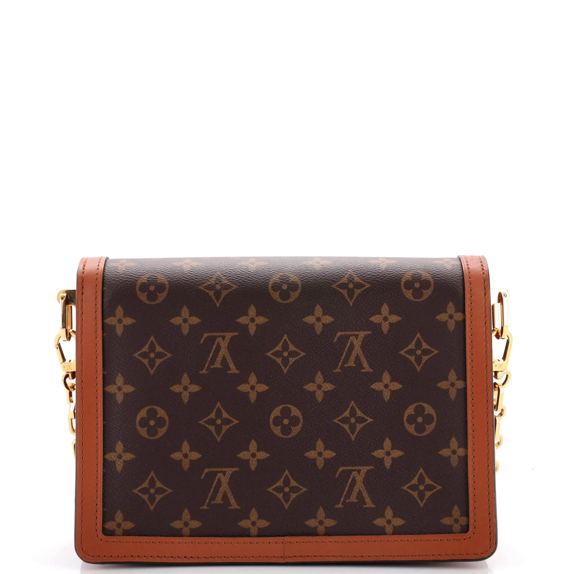 Designer Dauphine Shoulder Bag Reverse Monogram Canvas MM