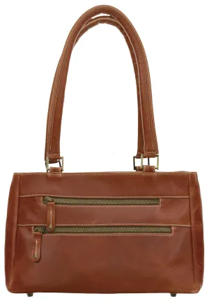 Diane Shoulder Handbag in Chestnut