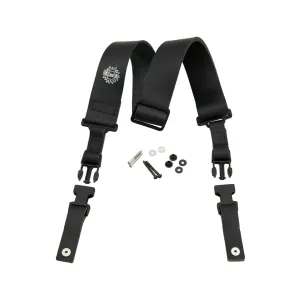 DiMarzio DD2420BK Custom Italian Leather ClipLock Guitar Strap, Black