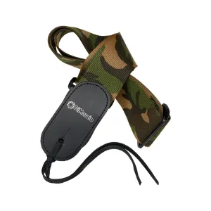 DiMarzio DD3100CM Cordura w/Leather Ends Guitar Strap, Camouflage