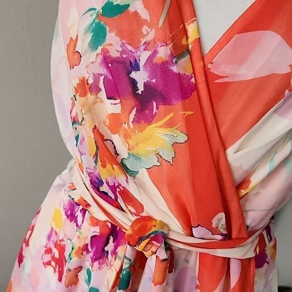 DKNY Floral Sleeveless Dress