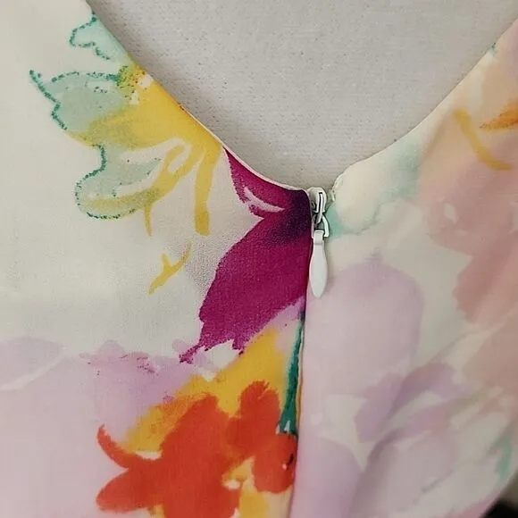 DKNY Floral Sleeveless Dress