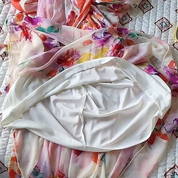 DKNY Floral Sleeveless Dress
