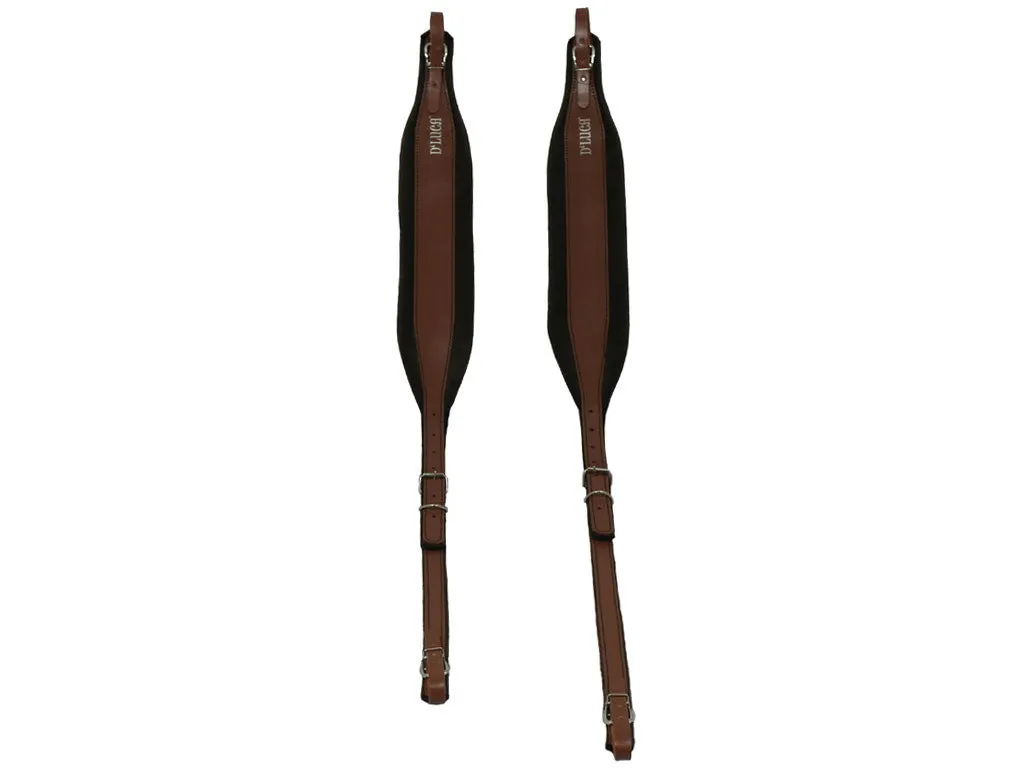 D'Luca Pro SG Series Genuine Leather Accordion Straps Brown/Brown