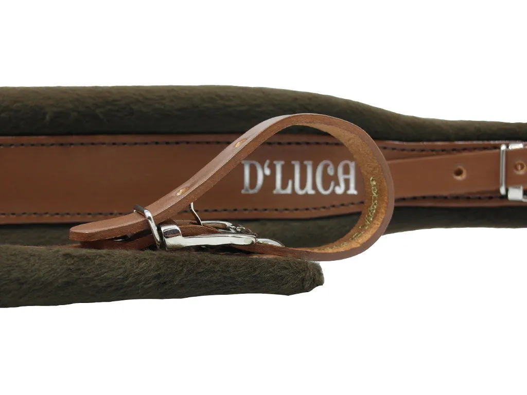 D'Luca Pro SG Series Genuine Leather Accordion Straps Brown/Brown