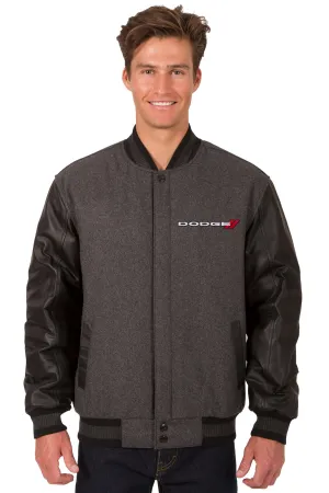 Dodge Reversible Wool and Leather Jacket