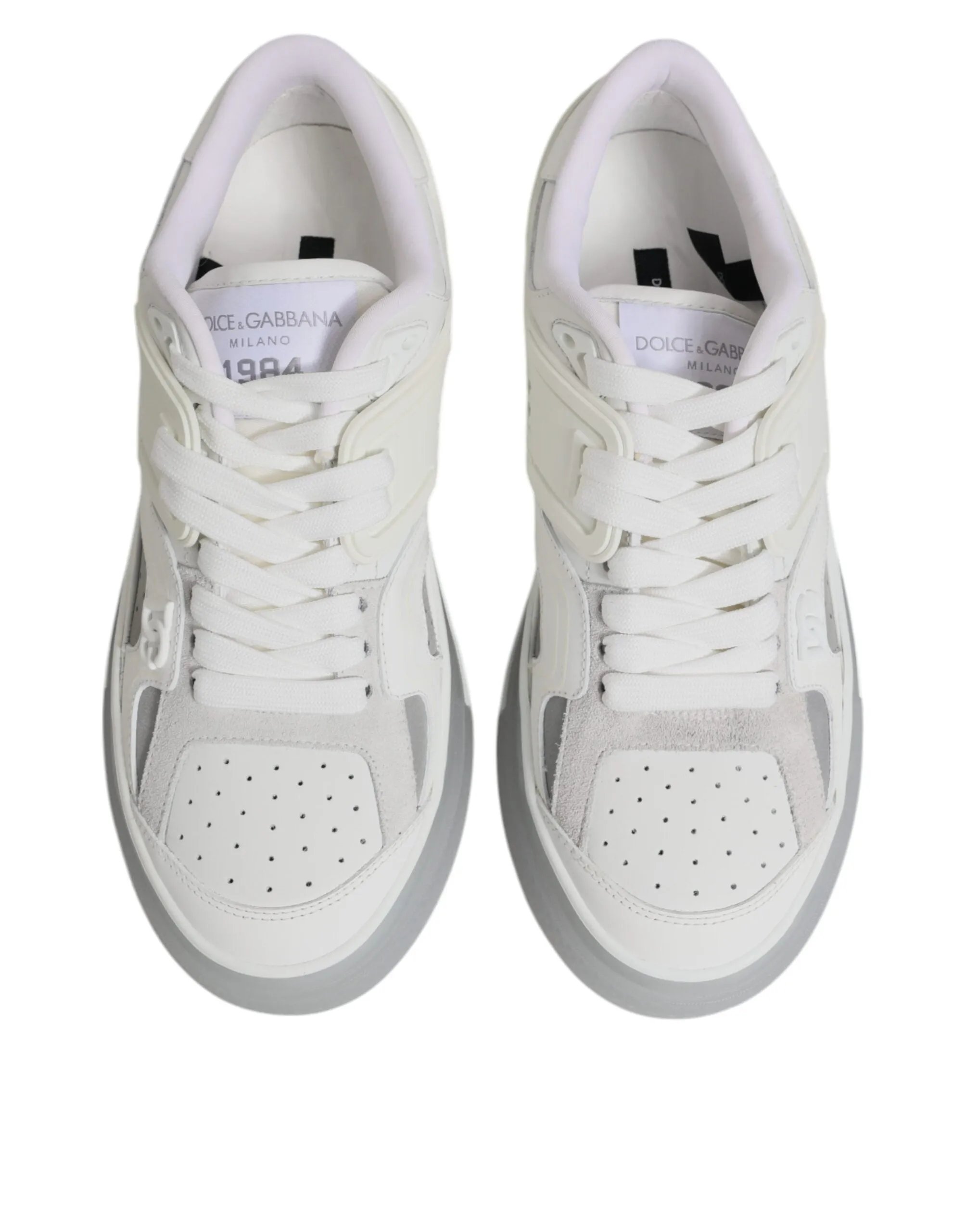 Dolce & Gabbana White DG Logo CUSTOM 2.Zero Sneakers Shoes
