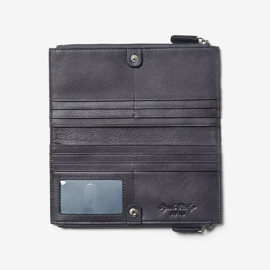 Double Zip Clutch Wallet