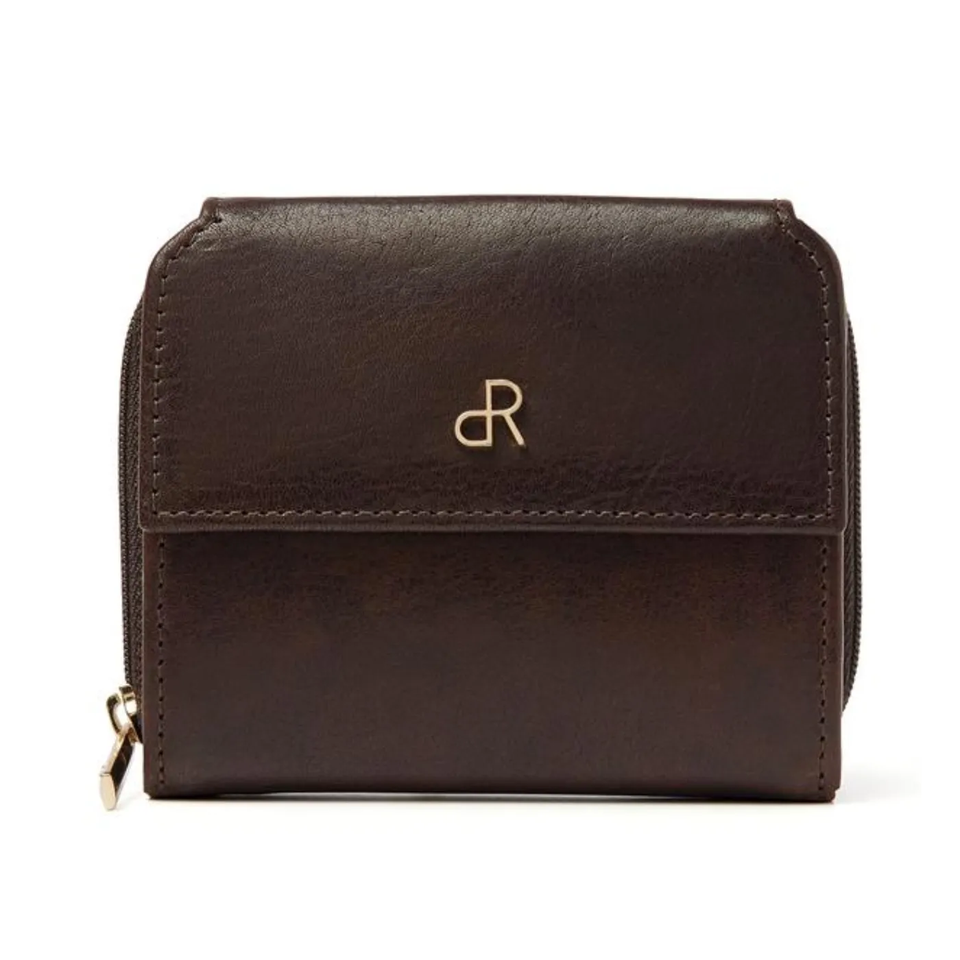 dR Amsterdam Leather Purse | Black / Brown