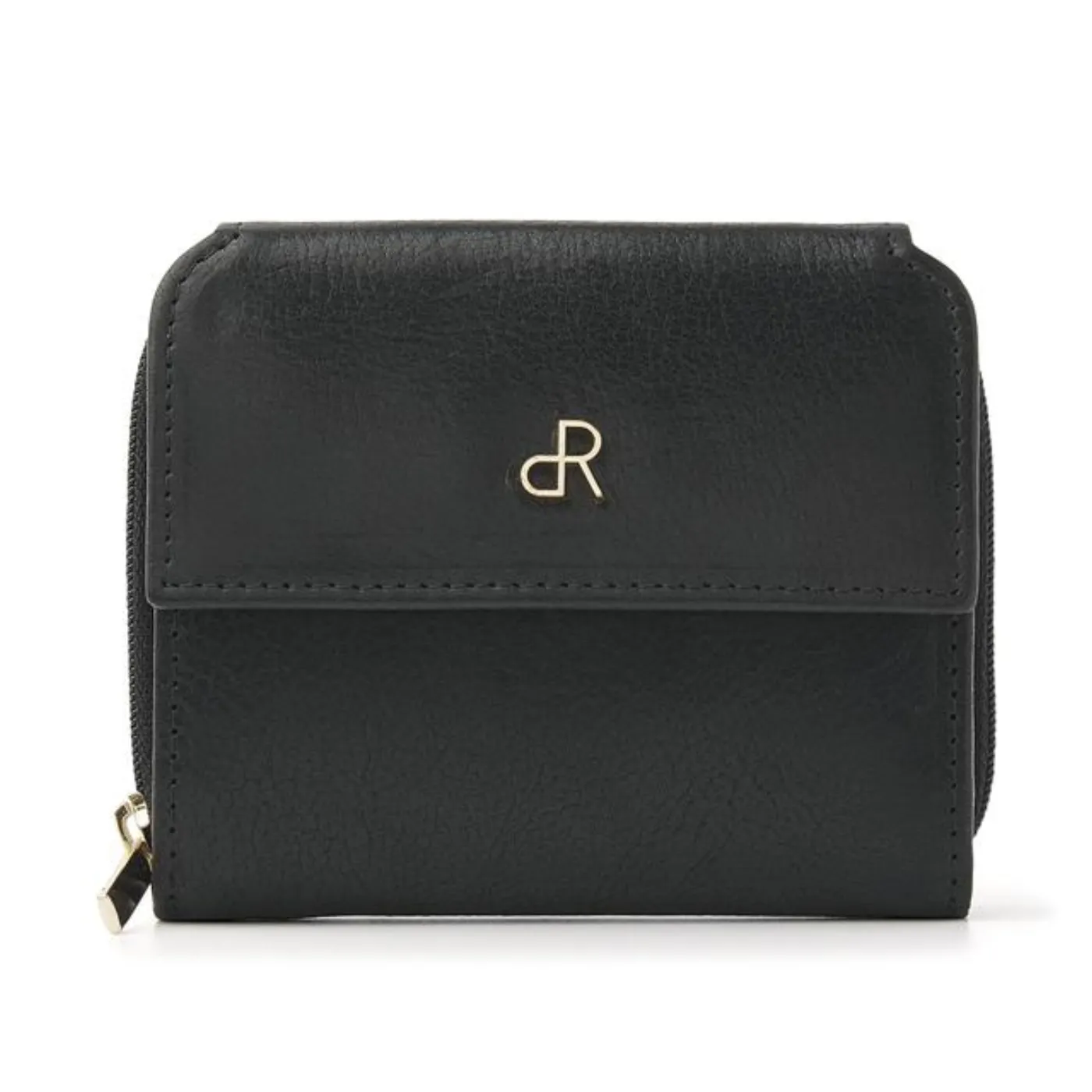 dR Amsterdam Leather Purse | Black / Brown
