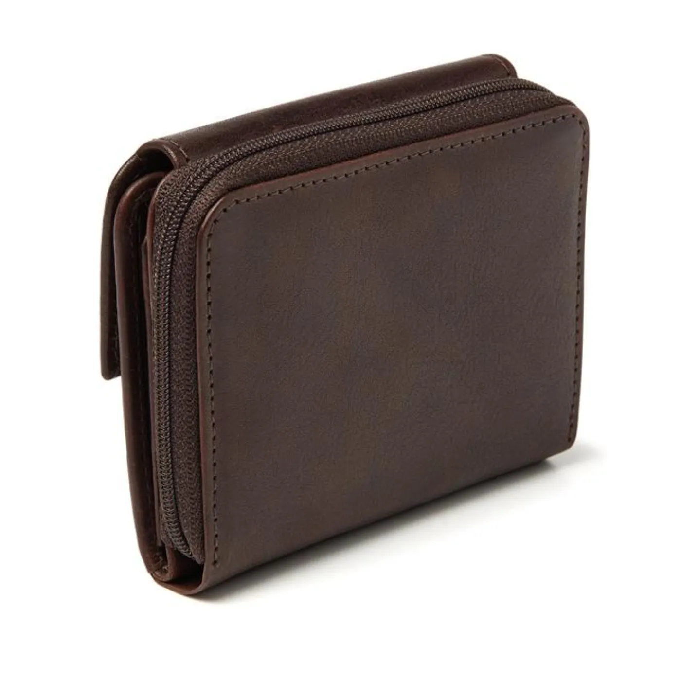 dR Amsterdam Leather Purse | Black / Brown