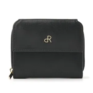 dR Amsterdam Leather Purse | Black / Brown