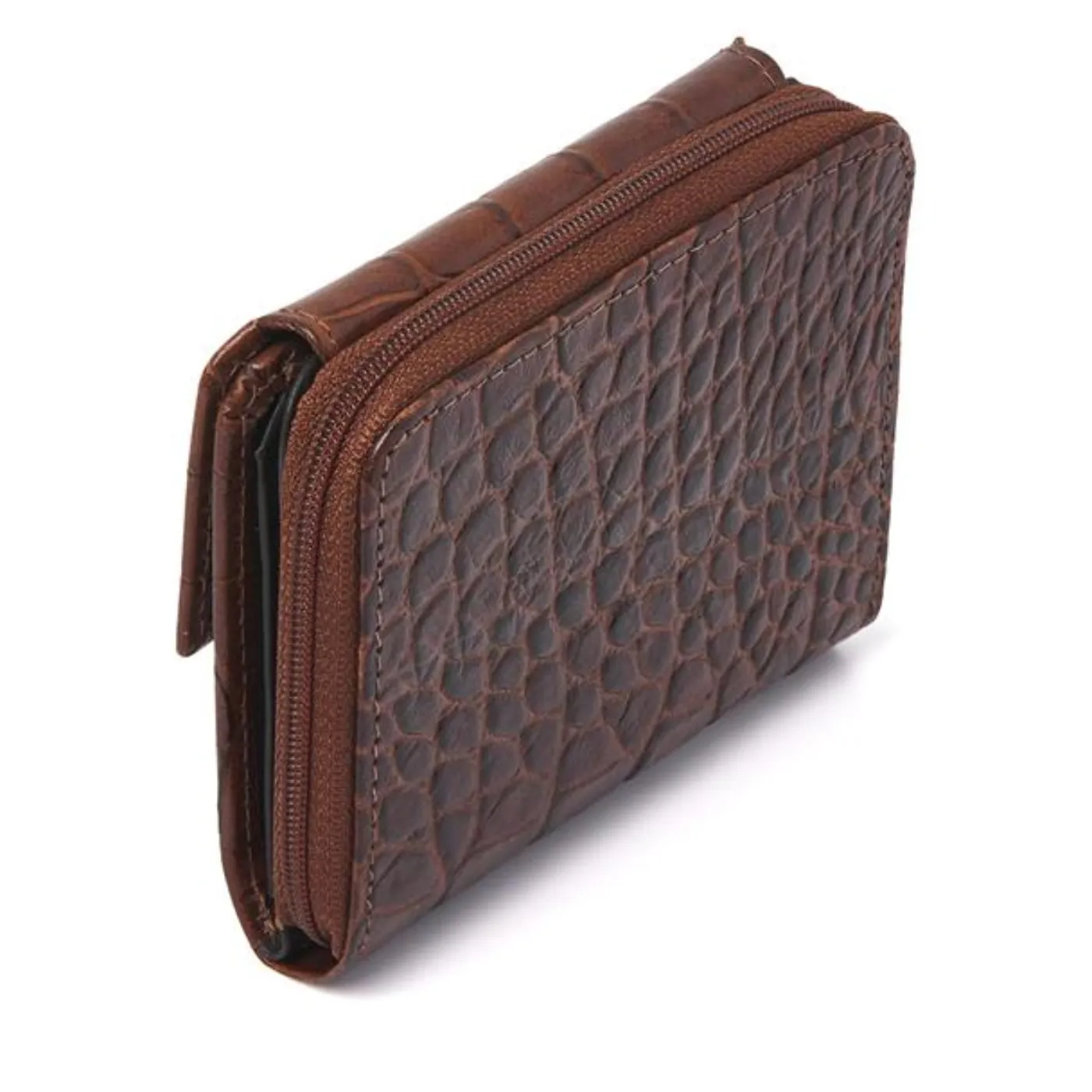 dR Amsterdam Leather Purse | Chestnut / Red / Black